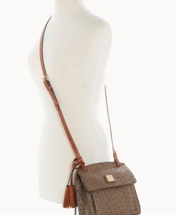 Dooney & Bourke Exotic Leather|Mini Bags<Ostrich Crossbody Mushroom