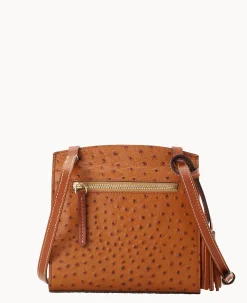 Dooney & Bourke Exotic Leather|Mini Bags<Ostrich Crossbody Caramel