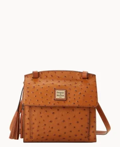 Dooney & Bourke Exotic Leather|Mini Bags<Ostrich Crossbody Caramel
