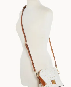 Dooney & Bourke Exotic Leather|Mini Bags<Ostrich Domed Crossbody Bone