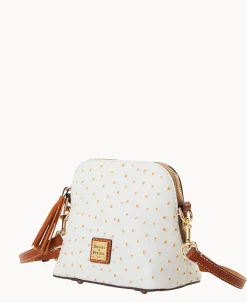 Dooney & Bourke Exotic Leather|Mini Bags<Ostrich Domed Crossbody Bone