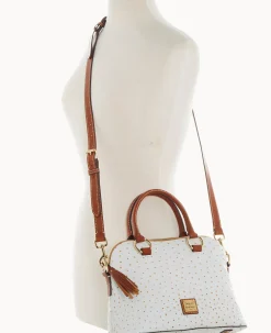 Dooney & Bourke Exotic Leather|Shoulder Bags<Ostrich Domed Satchel Bone