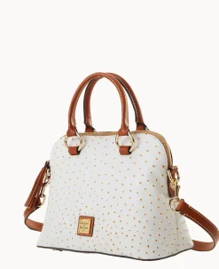 Dooney & Bourke Exotic Leather|Shoulder Bags<Ostrich Domed Satchel Bone