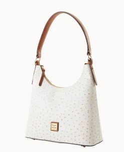 Dooney & Bourke Exotic Leather|Shoulder Bags<Ostrich Hobo Bone