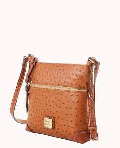 Dooney & Bourke Exotic Leather|Mini Bags<Ostrich Letter Carrier Caramel