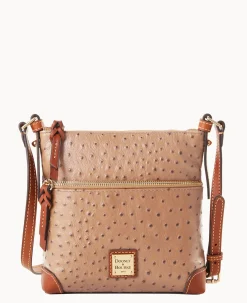 Dooney & Bourke Exotic Leather|Mini Bags<Ostrich Letter Carrier Light Taupe