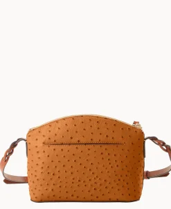 Dooney & Bourke Exotic Leather|Mini Bags<Ostrich Penny Crossbody Caramel