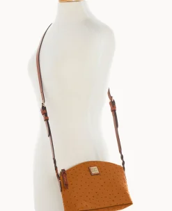 Dooney & Bourke Exotic Leather|Mini Bags<Ostrich Penny Crossbody Caramel