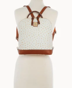 Dooney & Bourke Ready For the Getaway|Exotic Leather<Ostrich Pod Backpack Bone
