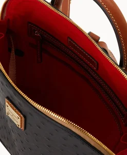 Dooney & Bourke Ready For the Getaway|Exotic Leather<Ostrich Pod Backpack Black