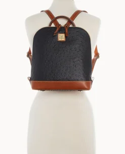 Dooney & Bourke Ready For the Getaway|Exotic Leather<Ostrich Pod Backpack Black