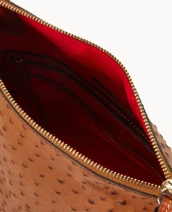 Dooney & Bourke Exotic Leather|Shoulder Bags<Ostrich Randy Caramel