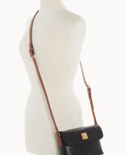Dooney & Bourke Exotic Leather|Mini Bags<Ostrich Rena Crossbody Black