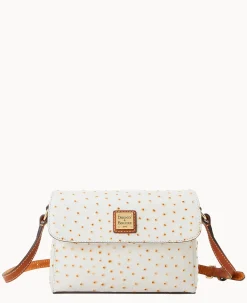 Dooney & Bourke Exotic Leather|Mini Bags<Ostrich Rena Crossbody Bone