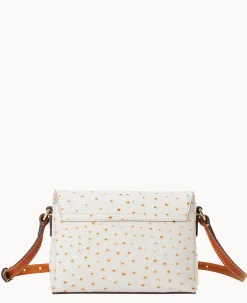 Dooney & Bourke Exotic Leather|Mini Bags<Ostrich Rena Crossbody Bone