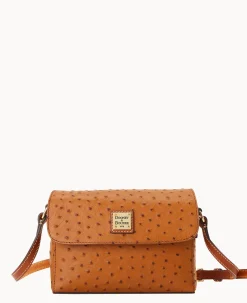 Dooney & Bourke Exotic Leather|Mini Bags<Ostrich Rena Crossbody Caramel