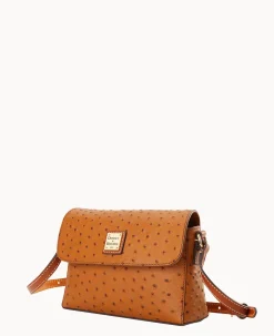 Dooney & Bourke Exotic Leather|Mini Bags<Ostrich Rena Crossbody Caramel
