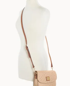 Dooney & Bourke Exotic Leather|Mini Bags<Ostrich Saddle Bag Sand