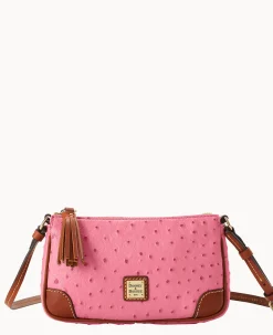 Dooney & Bourke Exotic Leather|Mini Bags<Ostrich Slim Crossbody Hot Pink