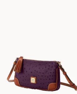 Dooney & Bourke Exotic Leather|Mini Bags<Ostrich Slim Crossbody Plum Wine