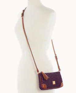 Dooney & Bourke Exotic Leather|Mini Bags<Ostrich Slim Crossbody Plum Wine