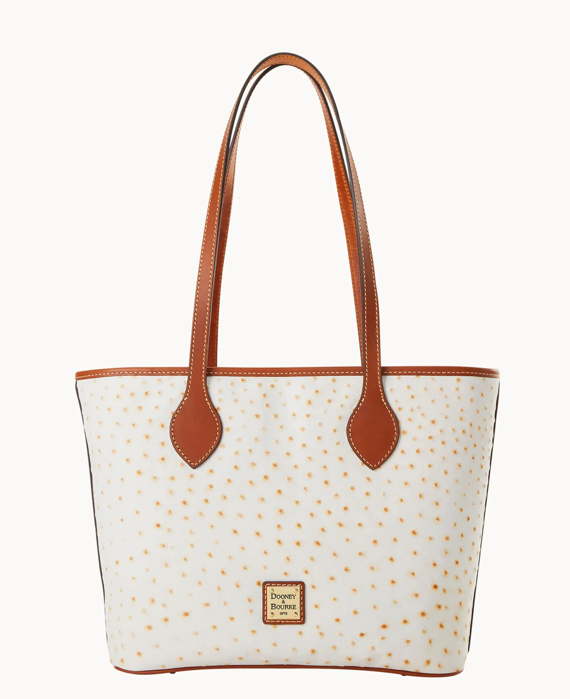 Dooney & Bourke Exotic Leather|Shoulder Bags<Ostrich Tote Bone