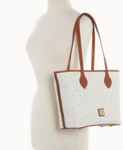 Dooney & Bourke Exotic Leather|Shoulder Bags<Ostrich Tote Bone
