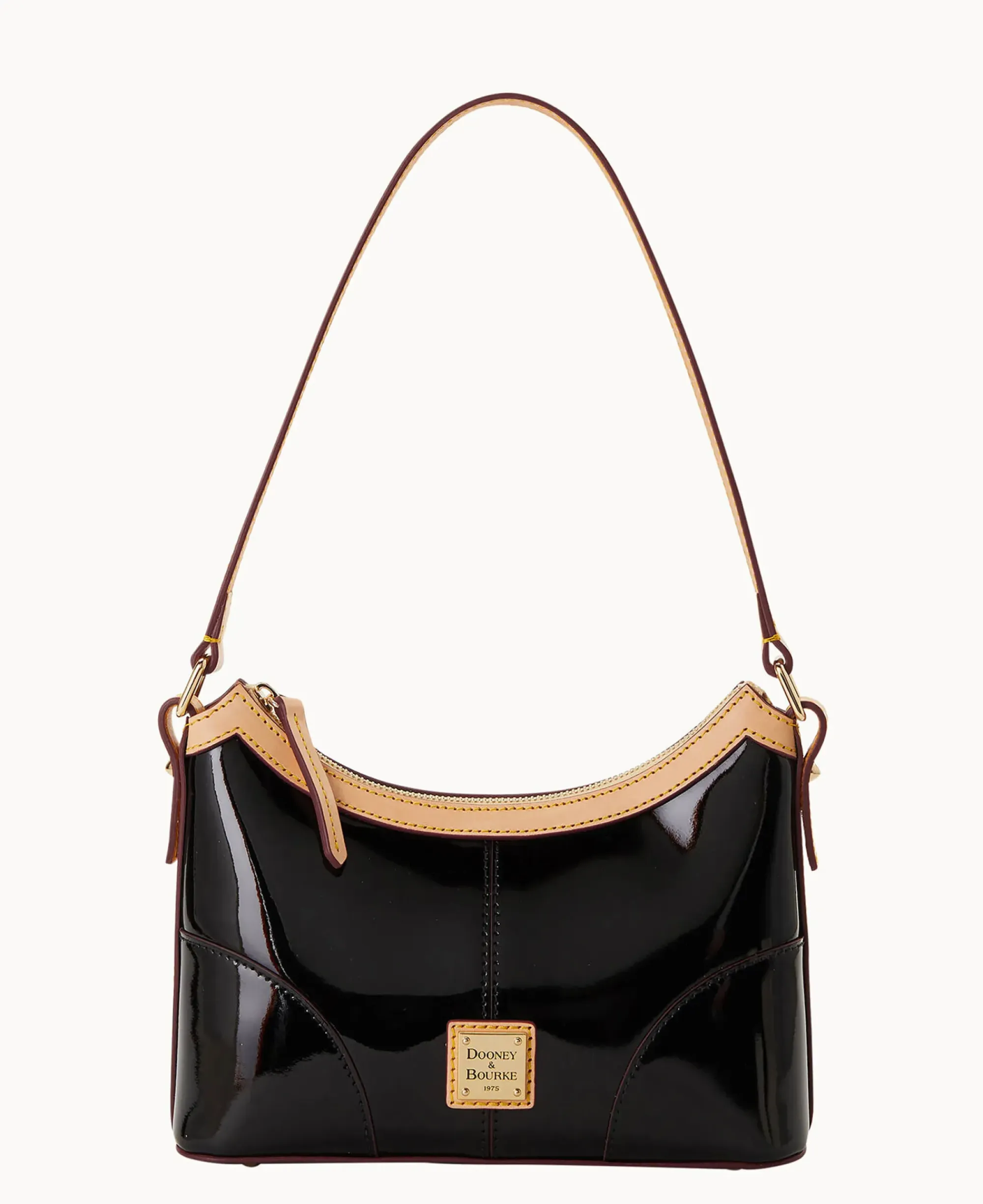 Dooney & Bourke Smooth Leather|Shoulder Bags<Patent Baguette Black