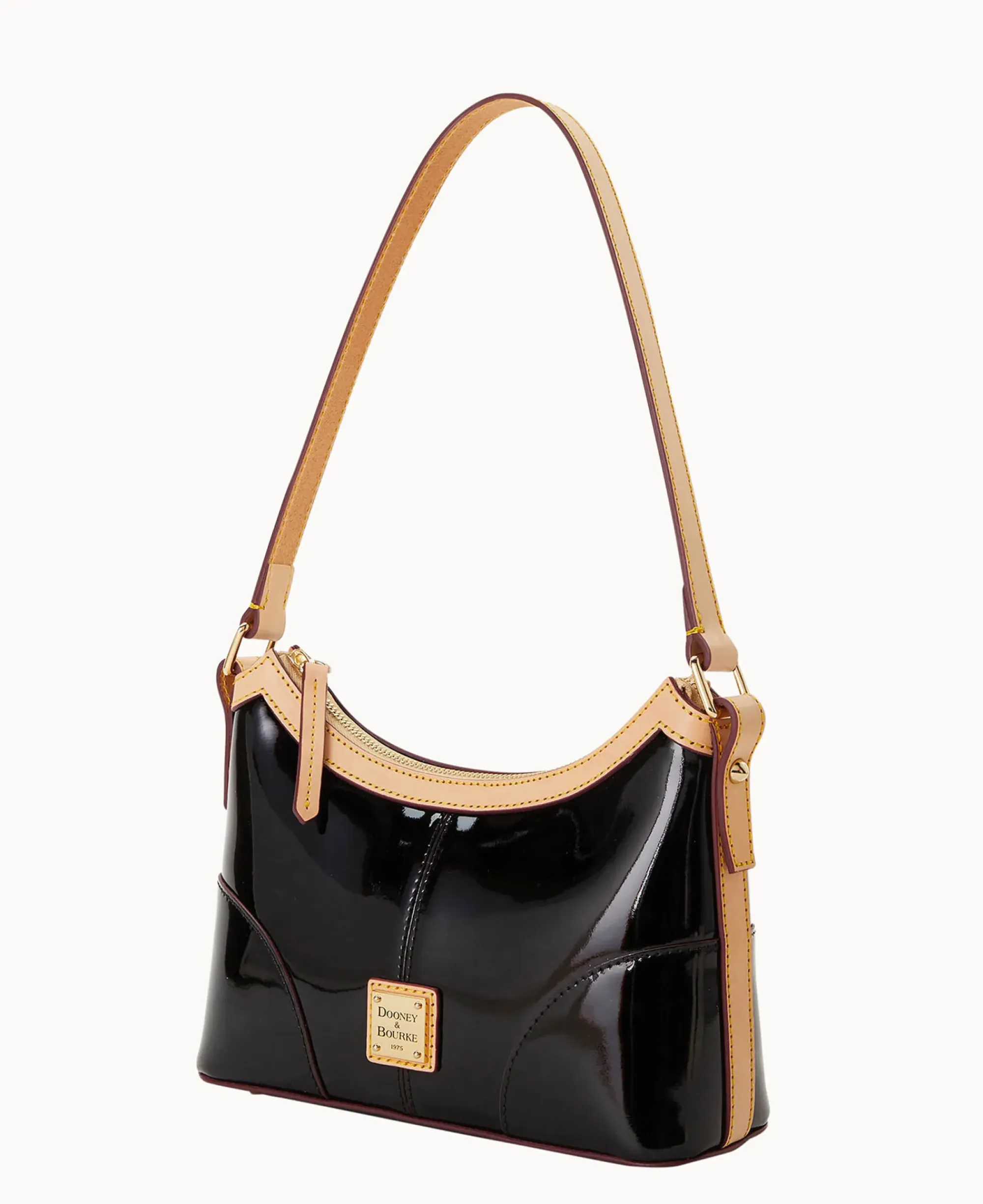 Dooney & Bourke Smooth Leather|Shoulder Bags<Patent Baguette Black