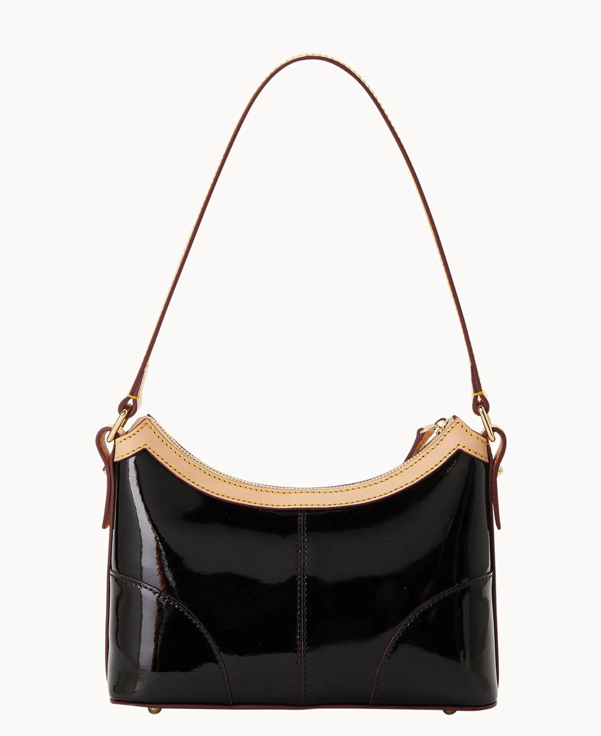 Dooney & Bourke Smooth Leather|Shoulder Bags<Patent Baguette Black