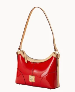Dooney & Bourke Smooth Leather|Shoulder Bags<Patent Baguette Red