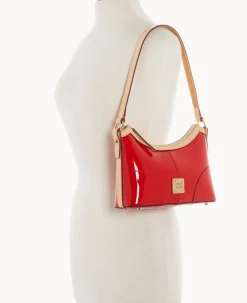 Dooney & Bourke Smooth Leather|Shoulder Bags<Patent Baguette Red