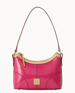 Dooney & Bourke Smooth Leather|Shoulder Bags<Patent Baguette Fuchsia