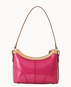 Dooney & Bourke Smooth Leather|Shoulder Bags<Patent Baguette Fuchsia