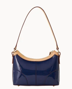 Dooney & Bourke Smooth Leather|Shoulder Bags<Patent Baguette Indigo