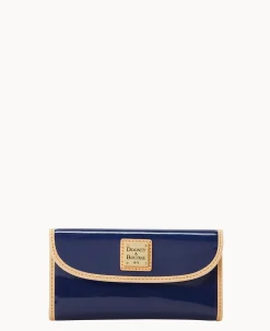 Dooney & Bourke Grab and Go|Clutches<Patent Continental Clutch Indigo