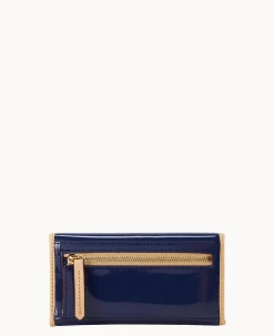 Dooney & Bourke Grab and Go|Clutches<Patent Continental Clutch Indigo