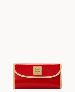 Dooney & Bourke Grab and Go|Clutches<Patent Continental Clutch Red