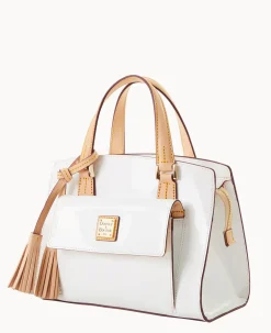 Dooney & Bourke Smooth Leather|Mini Bags<Patent Small Satchel White