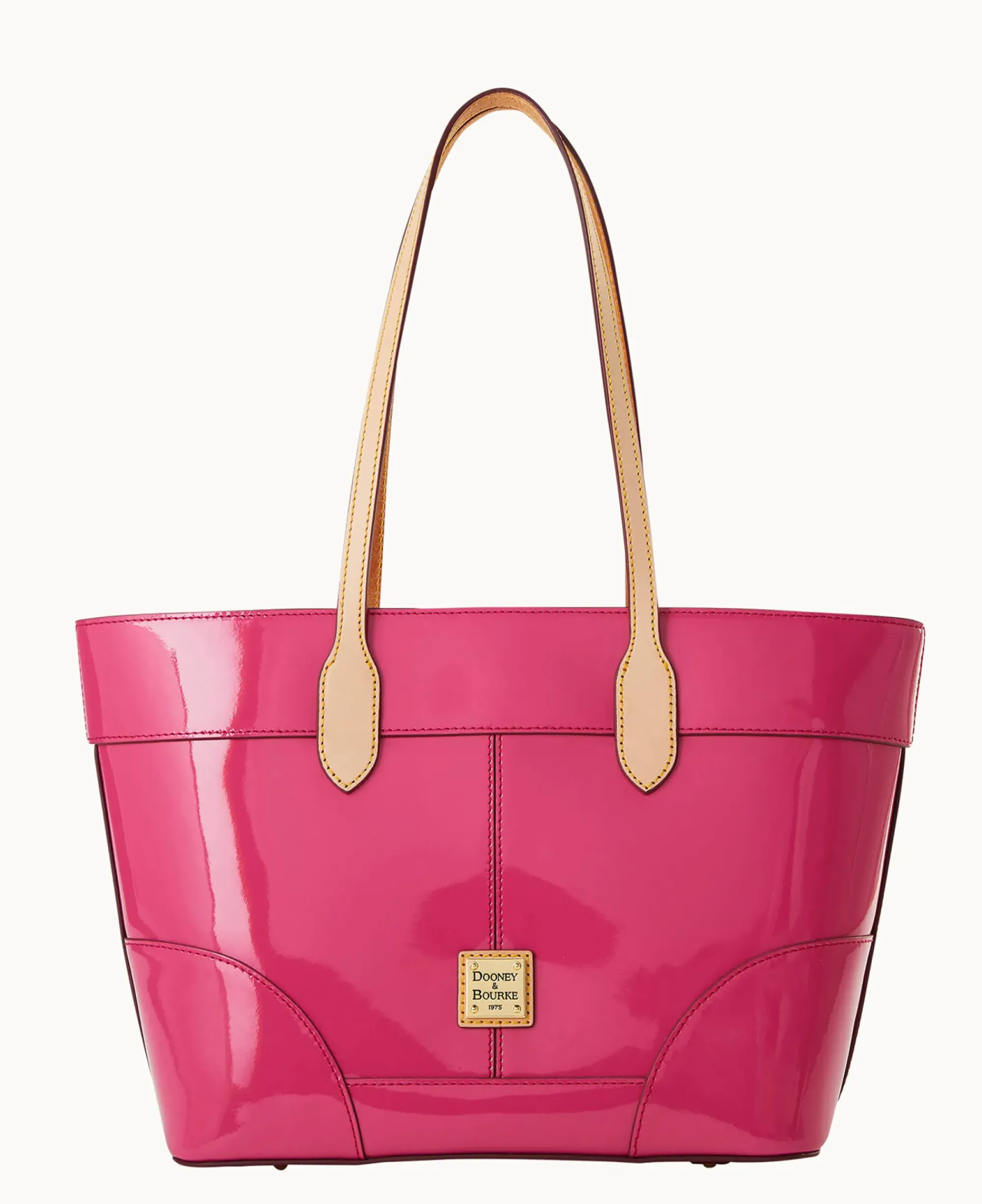 Dooney & Bourke Smooth Leather|Shoulder Bags<Patent Tote Fuchsia
