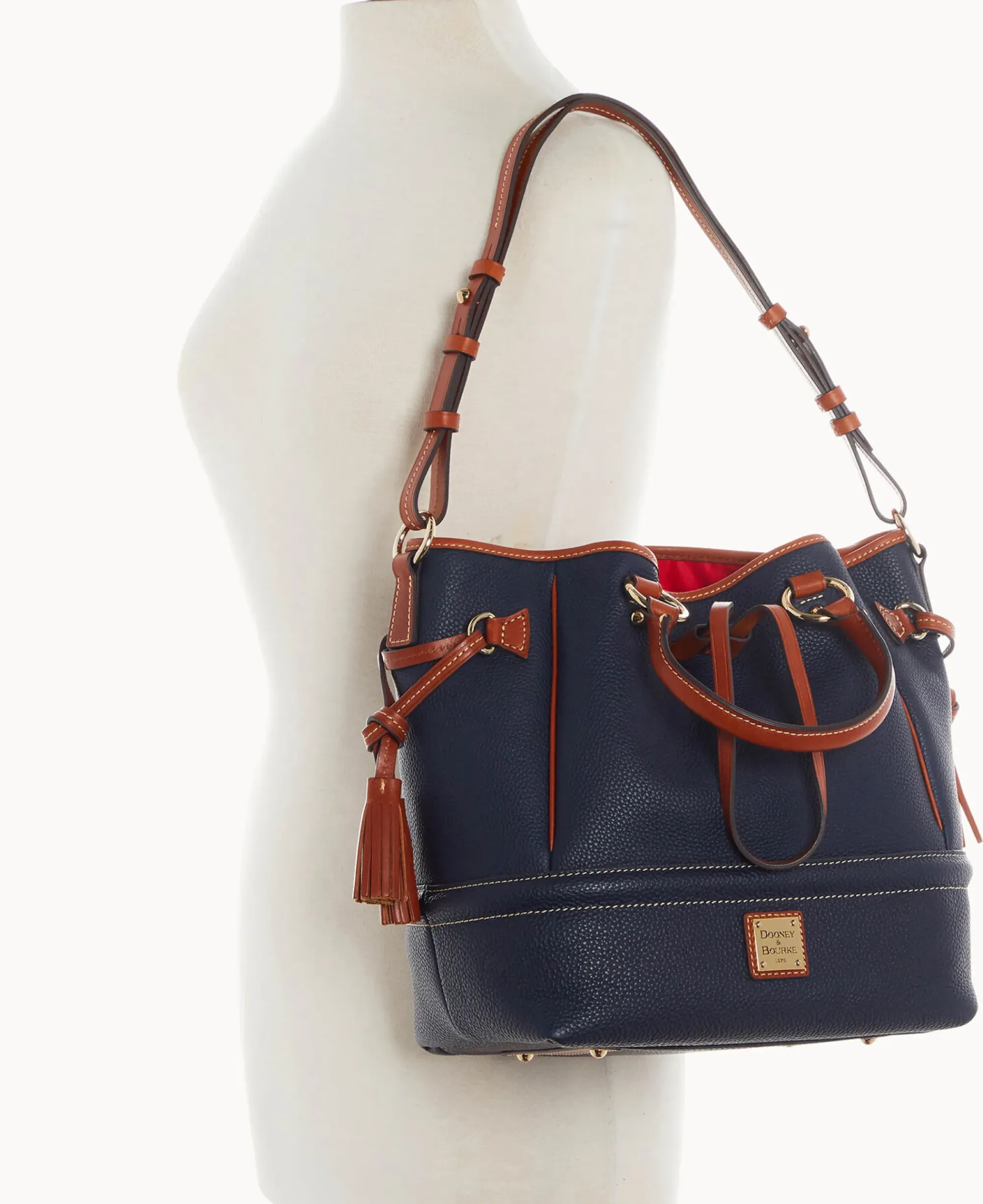 Dooney & Bourke The Pebble Grain Collection|Pebbled Leather<Pebble Grain Buckley Bag Midnight Blue