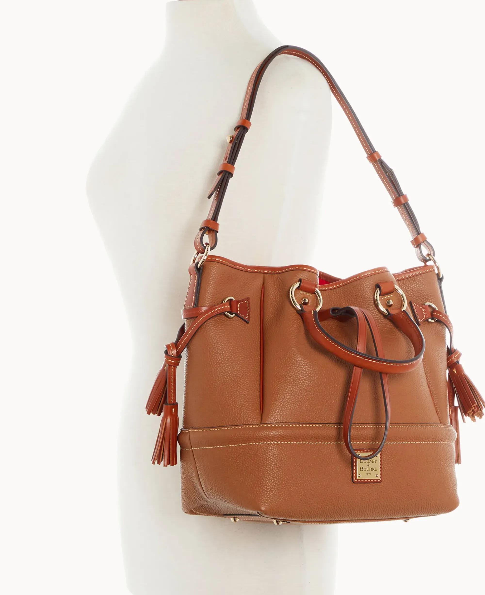 Dooney & Bourke The Pebble Grain Collection|Pebbled Leather<Pebble Grain Buckley Bag Caramel