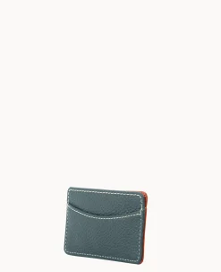 Dooney & Bourke The Pebble Grain Collection|Grab and Go<Pebble Grain Business Card Case Forest
