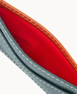 Dooney & Bourke The Pebble Grain Collection|Grab and Go<Pebble Grain Business Card Case Forest