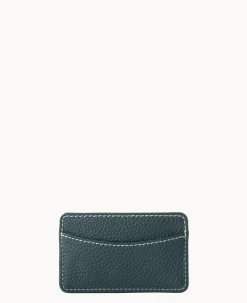 Dooney & Bourke The Pebble Grain Collection|Grab and Go<Pebble Grain Business Card Case Forest