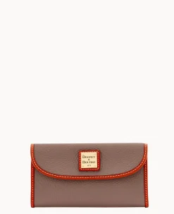 Dooney & Bourke The Pebble Grain Collection|Grab and Go<Pebble Grain Continental Clutch Elephant