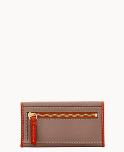 Dooney & Bourke The Pebble Grain Collection|Grab and Go<Pebble Grain Continental Clutch Elephant