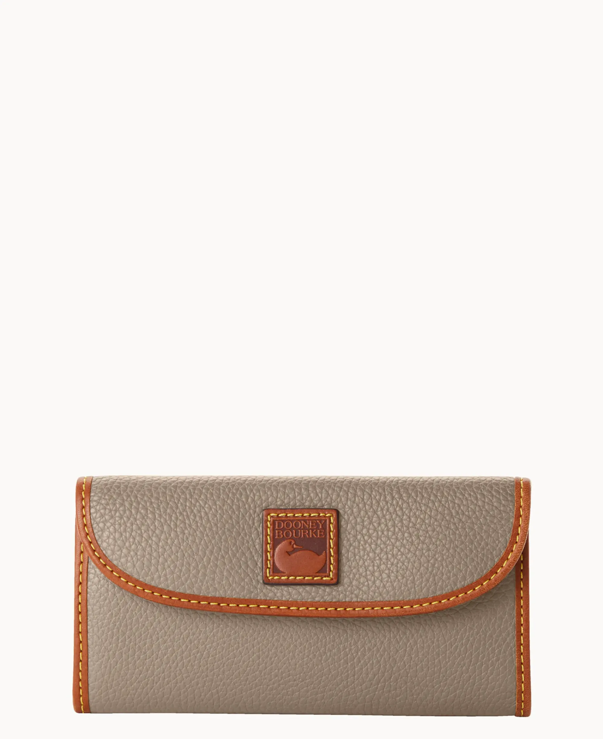 Dooney & Bourke The Pebble Grain Collection|Grab and Go<Pebble Grain Continental Clutch Taupe