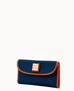 Dooney & Bourke The Pebble Grain Collection|Grab and Go<Pebble Grain Continental Clutch Midnight Blue