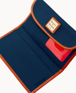 Dooney & Bourke The Pebble Grain Collection|Grab and Go<Pebble Grain Continental Clutch Midnight Blue
